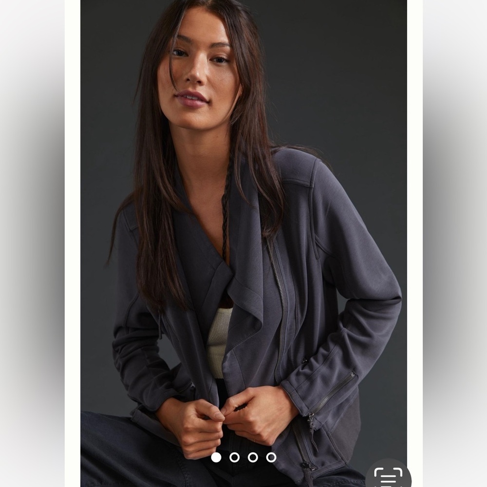 Anthropologie NWT Marrakech Draped Moto Jacket size XL.